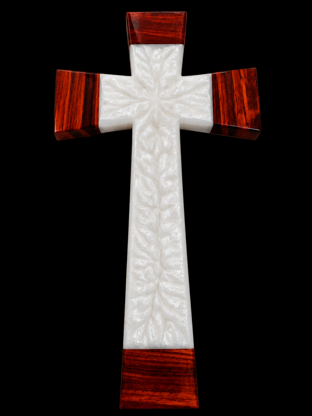 Wood and epoxy crosses