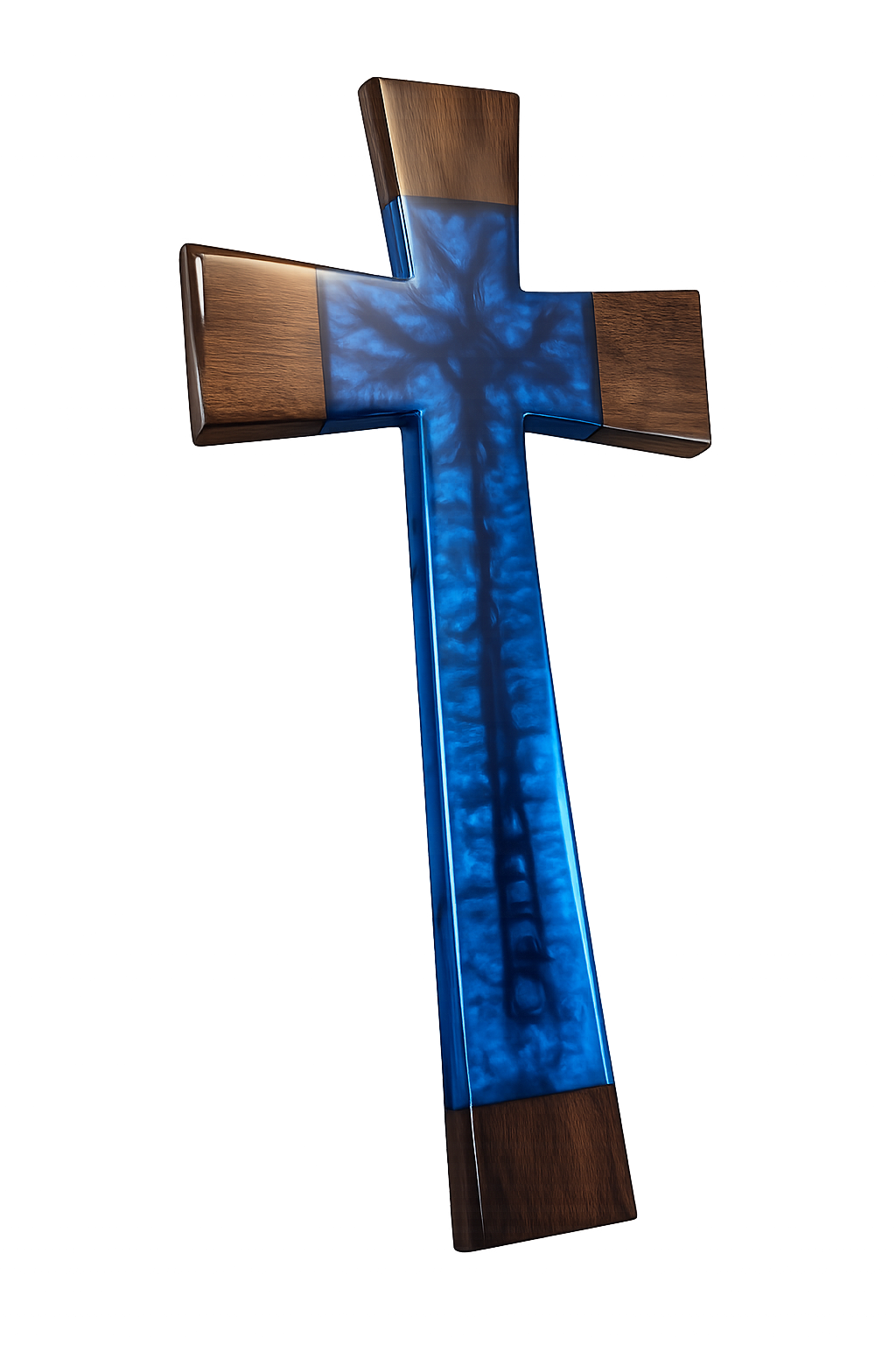 Wood and epoxy crosses