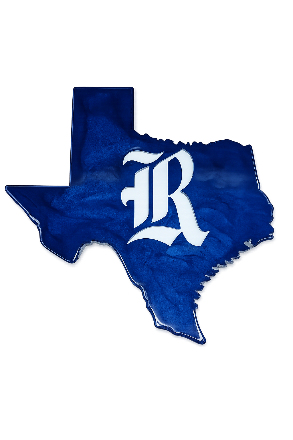 Rice University epoxy wall art