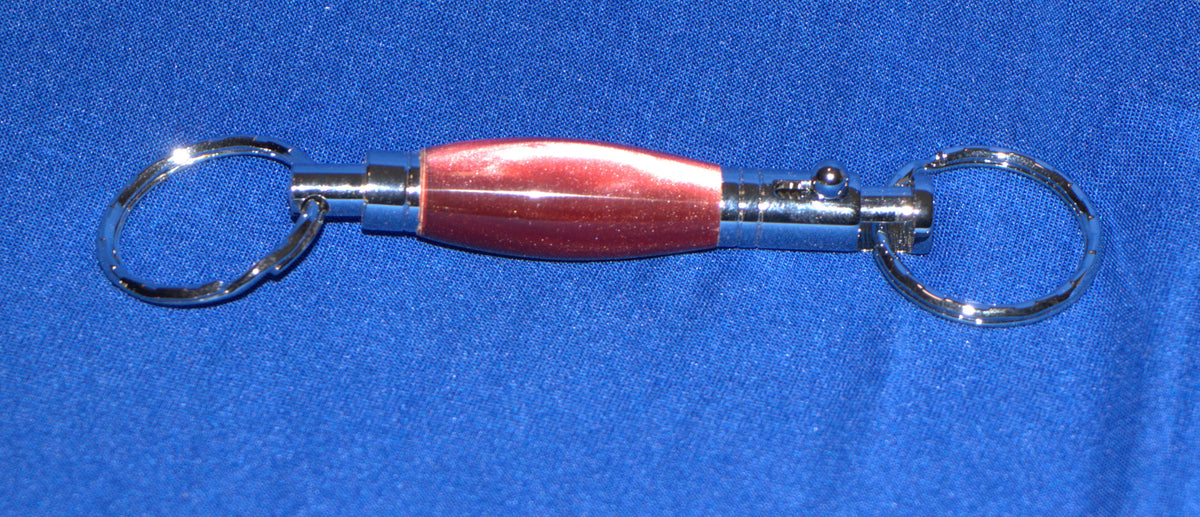 Detachable Keyring, Red Acrylic