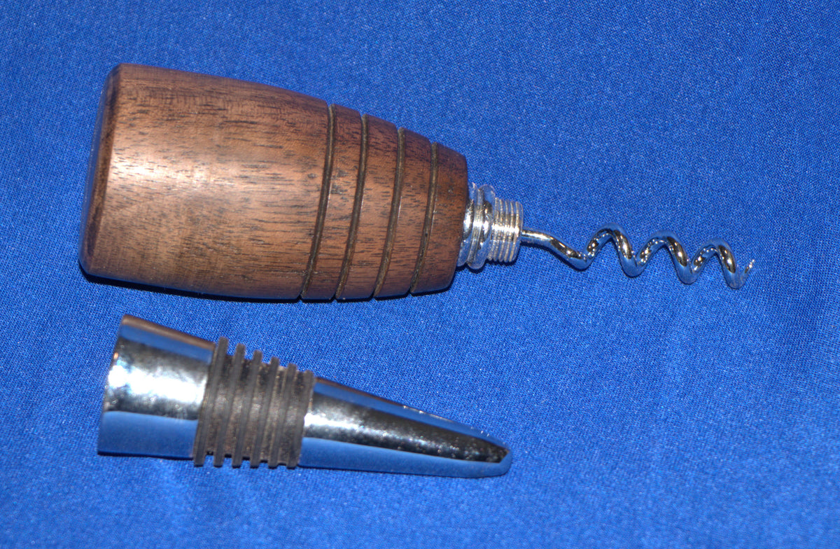 Wine Bottle Stopper and Corkscrew