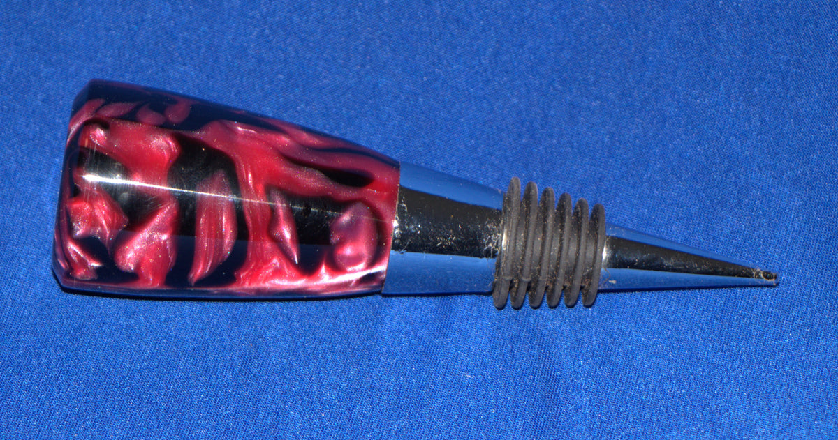 Bottle stopper, Pink and Black
